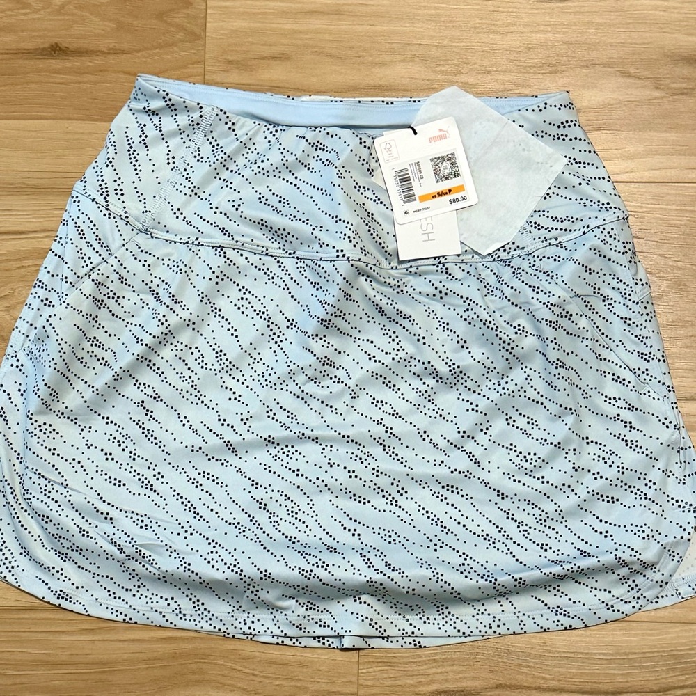 Puma Pwrmesh Light Blue Dotted Golf Skirt